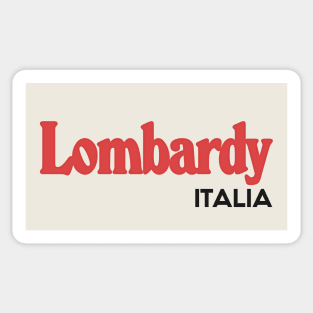 Lombardy // Italian Region Typography Design Sticker